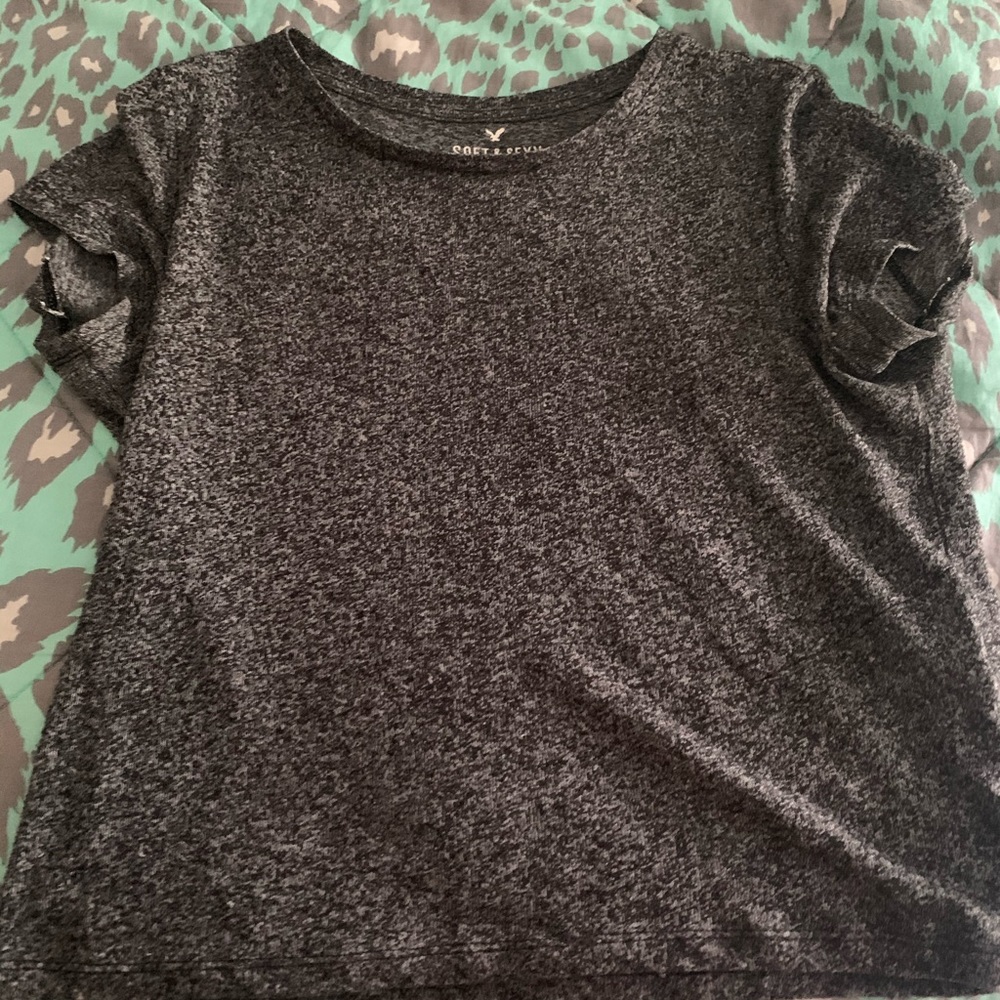grey crop top